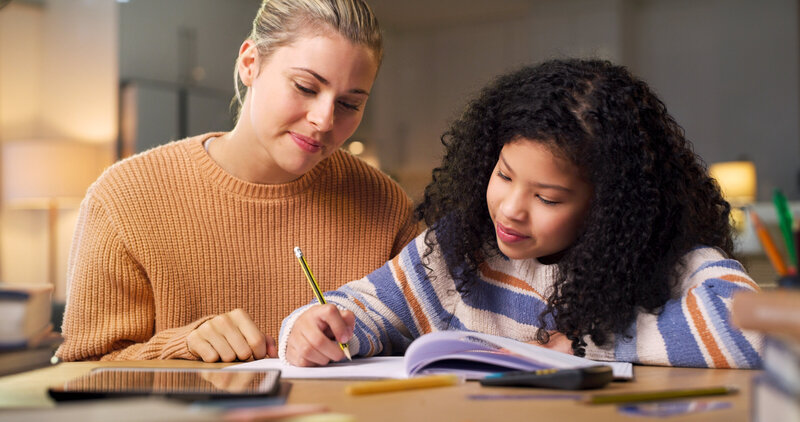 orton gillingham tutor working with middle school student