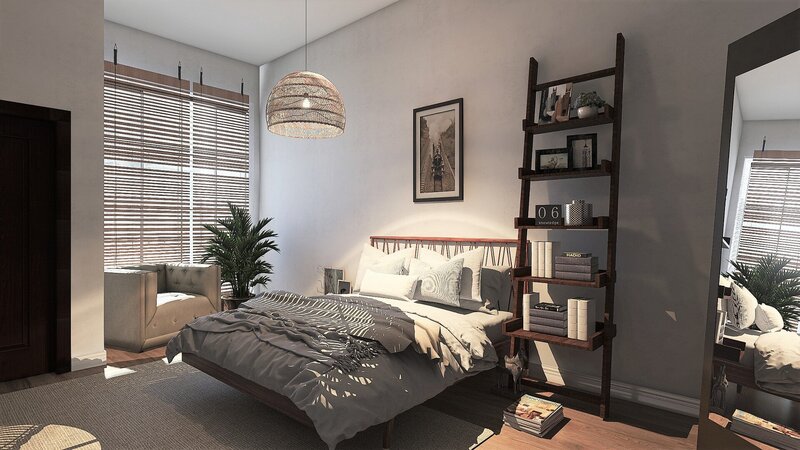 Photo of boho-designed bedroom