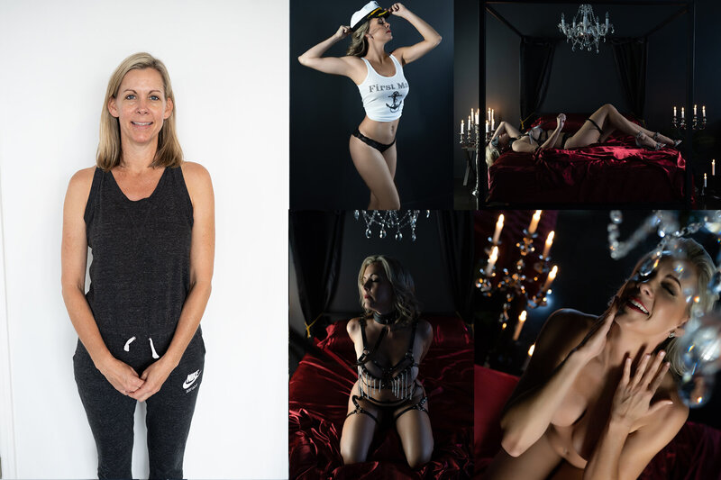 tampa boudoir photographer before and after