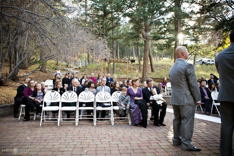 Fall Wedding on the Aspen Terrace at Pines at Genesee