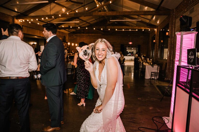 bride-with-photo-of-dog-reception-STL-Missouri