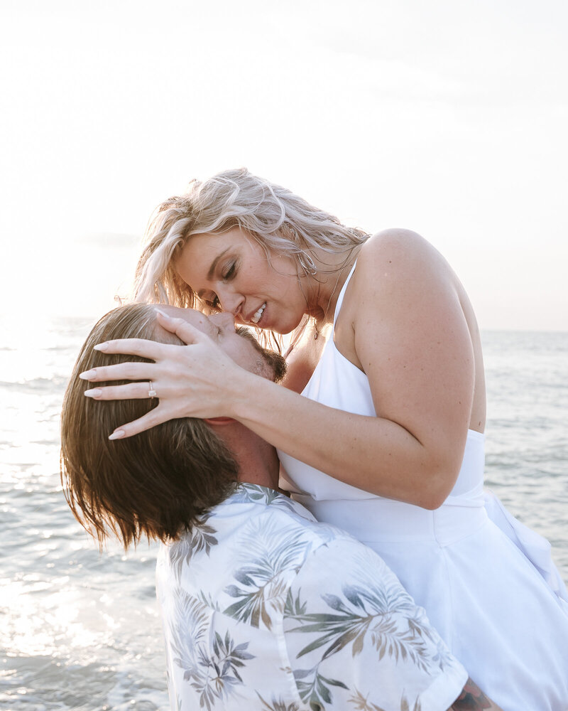 Beach engagement session in Fort Myers