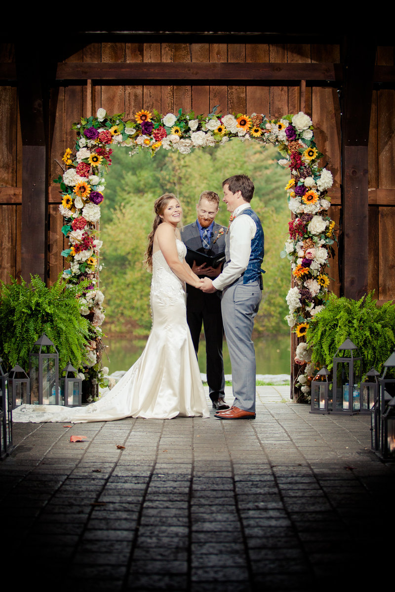 Rustic Country Wedding Alter