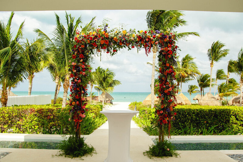 15-Finest-Playa-Mujeres-Wedding-ceremony-arch