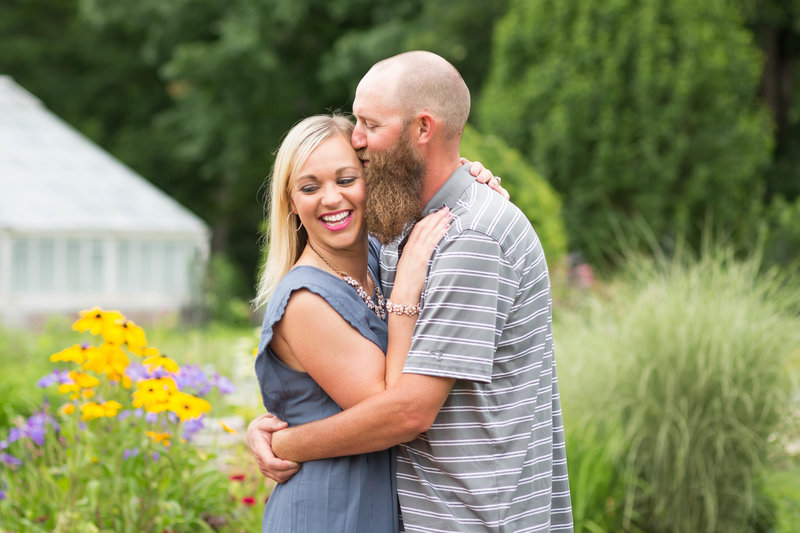 summer engagement session at OARDC wooster photographed by jamie lynette photography canton ohio wedding and senior  photographer