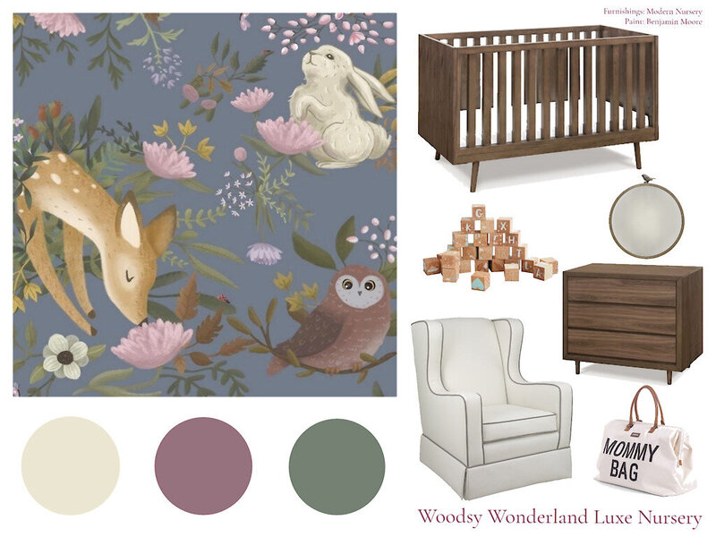 Woodsy Wonderland Luxe Nursery Dusk