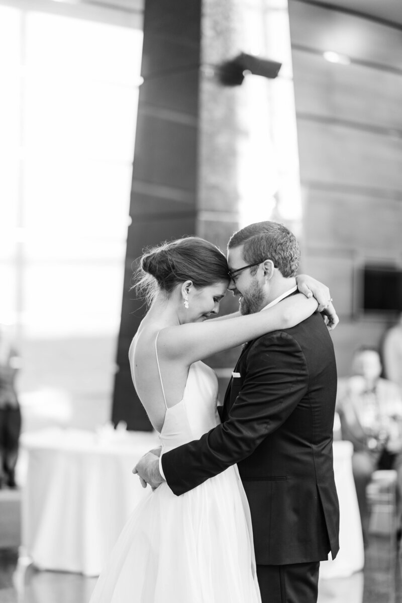 Sweet couple shares their first dance in front of loved ones