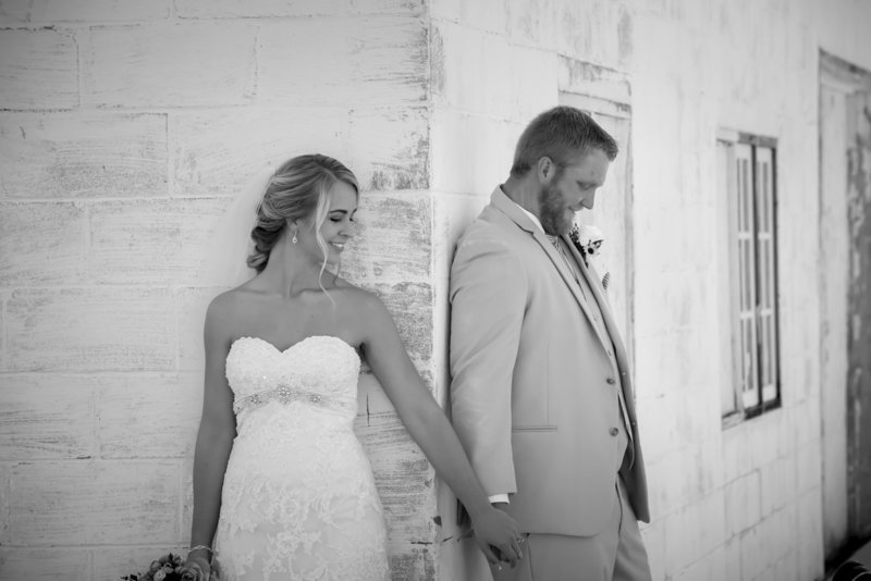 bride and groom before first look in northeast Nebraska