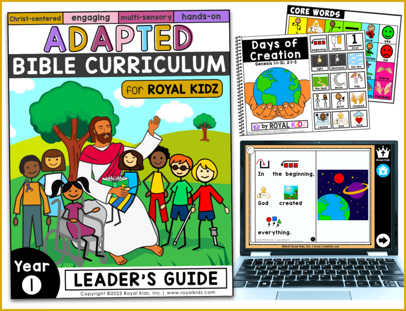 Adapted Bible Curriculum Adapted Bible Resources Special Needs Ministry Royal Kidz