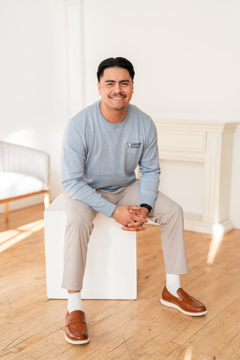 Carlos Sanchez, Design and Estimation Specialist at Lakeside Decking. 