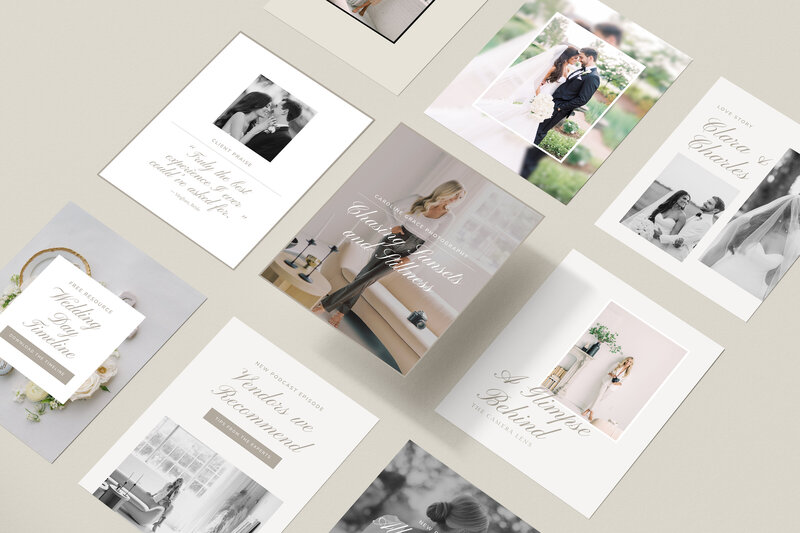 Canva Templates, Canva Instagram Templates for Photographers Creative Small Business Owners With Grace and Gold - Best Showit Web Designer
