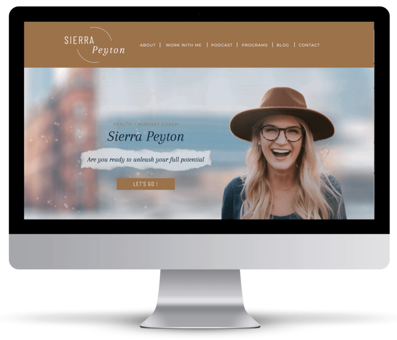 Showit website template for podcasters and small business owners