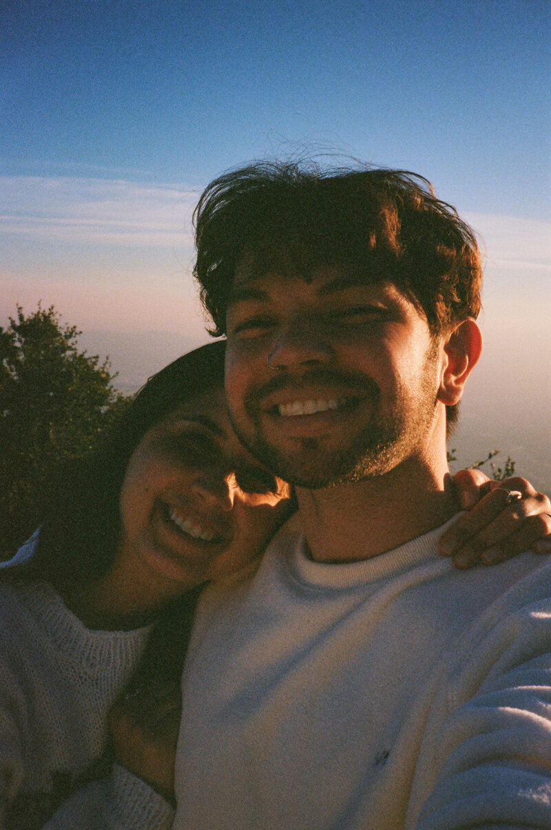 couple smiling at the camera