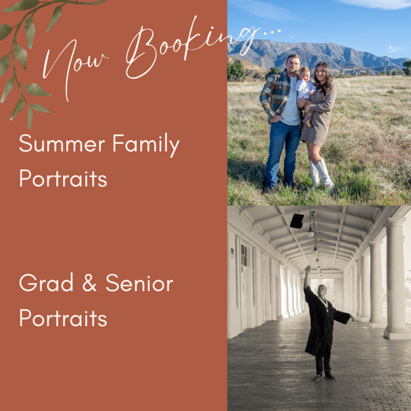 Pop up advertisement using  featuring two family photography images to get bookings