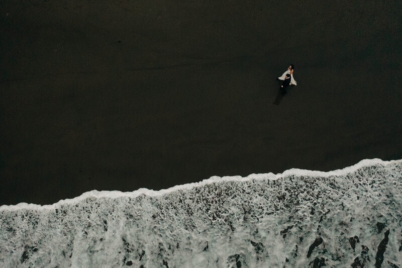 pnw elopement drone photography