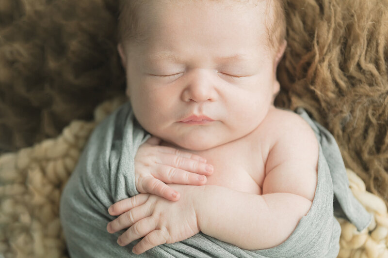 Karen Kahn of Looking Up Photography newborn baby boy sleeping photo