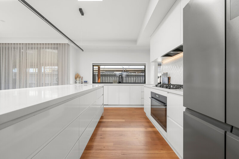 Contemporary kitchen design completed by AR Construction in South West VIC