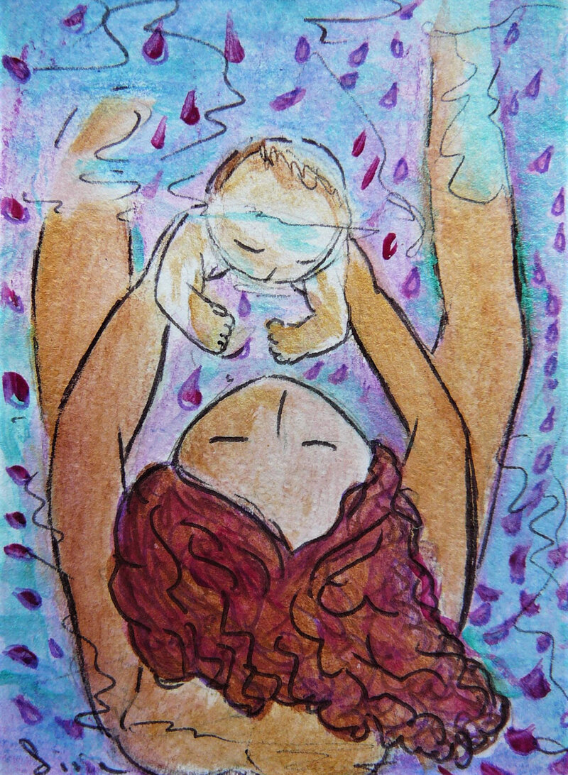 Born in water roses Gioia Albano 365 aceo 23102013