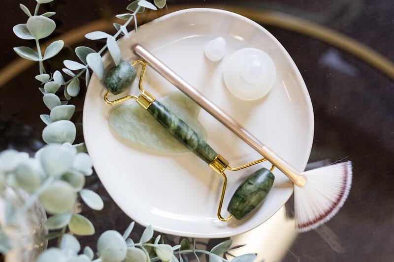 Jade facial roller for facial
