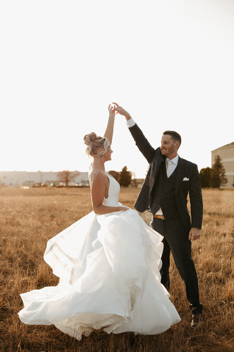 Bride and groom sharing an intimate moment at their Wisconsin wedding in Oconomowoc at the Valerie captured by Shelby D Photography.