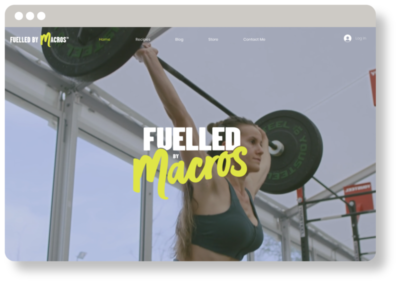 Fuelled By Macros - Health and Nutrition Coach for Athletes - website showit design - azori studio