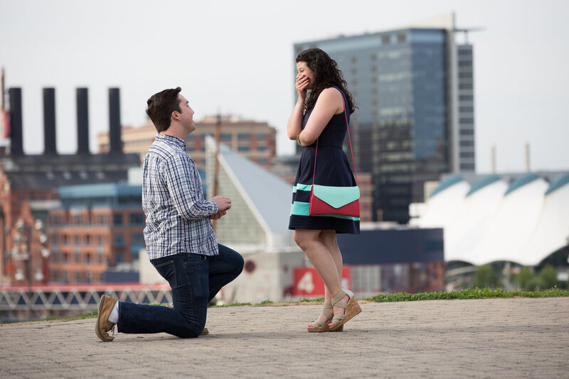 Federal Hill proposal in Baltimore, Maryland by Christa Rae Photography