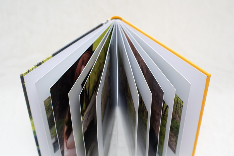 12x12 heirloom album with thick pages.