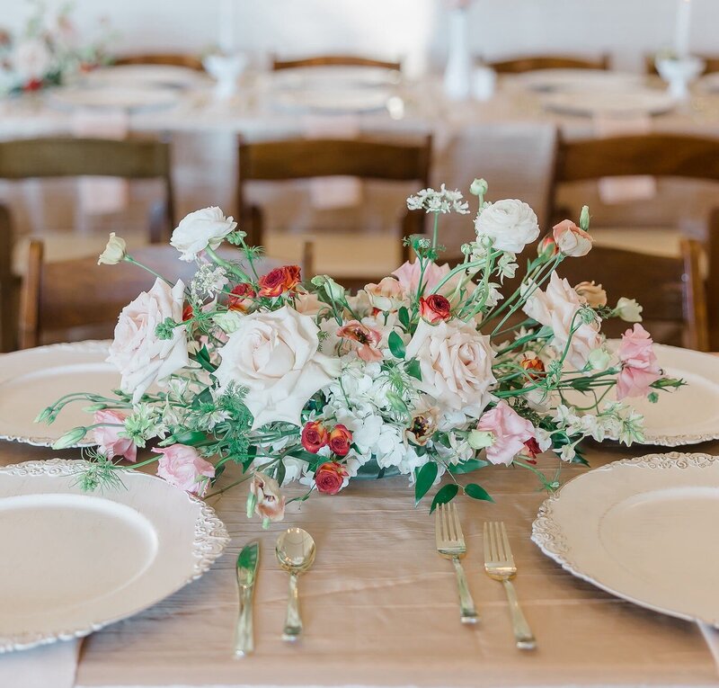 whimsical guest table top centerpiece