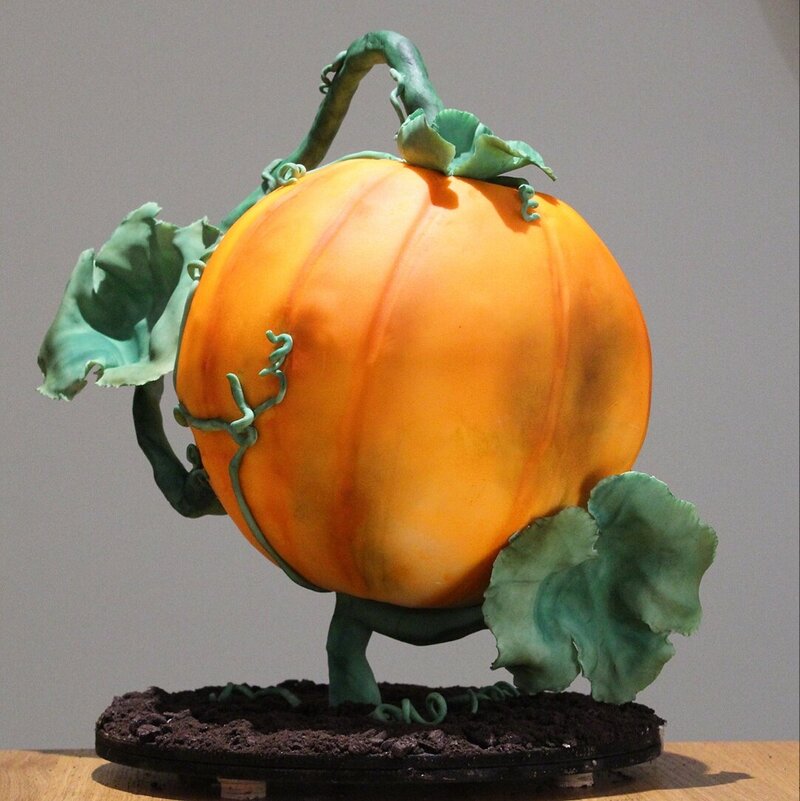 Gravity Defying Pumpkin Cake