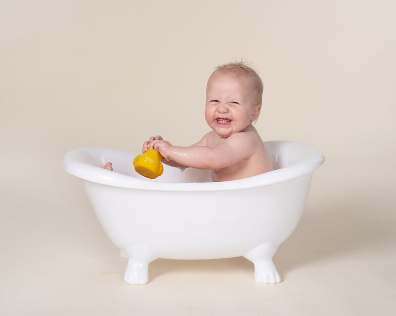 Baby in A Tub captured in Houston by Laura King