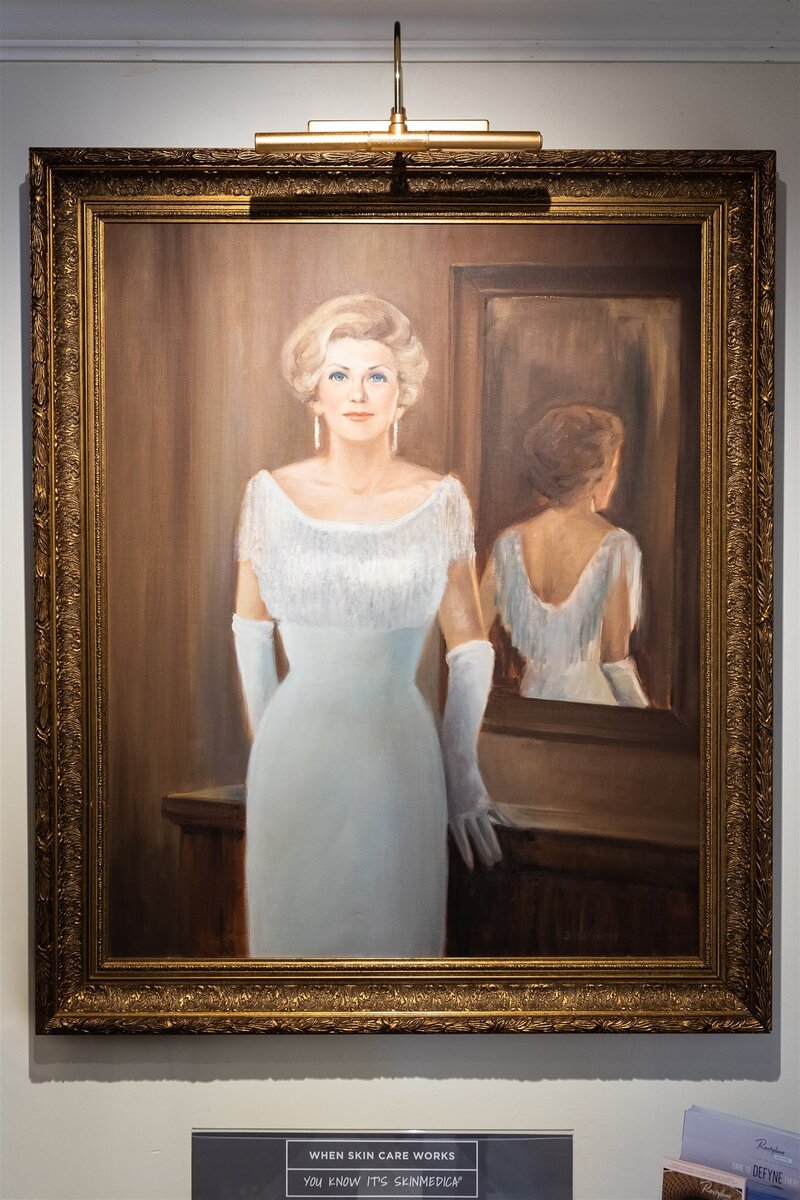 A painting of Dr. Knies' grandmother, who the business is named after