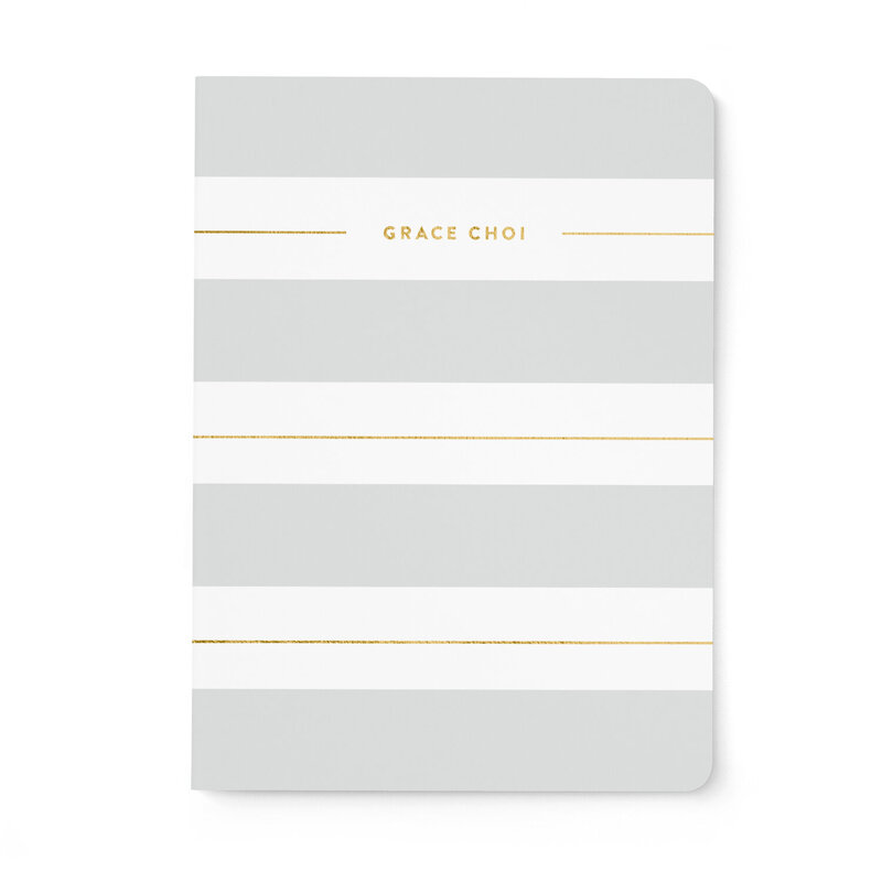 Sparkling_Stripe_Perfect_Bound_Gold_Foil_Notebook