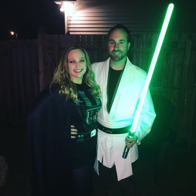 couple dressed as star wars characters