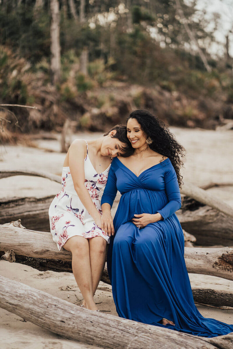 Mother Daughter Maternity Photo Shoot