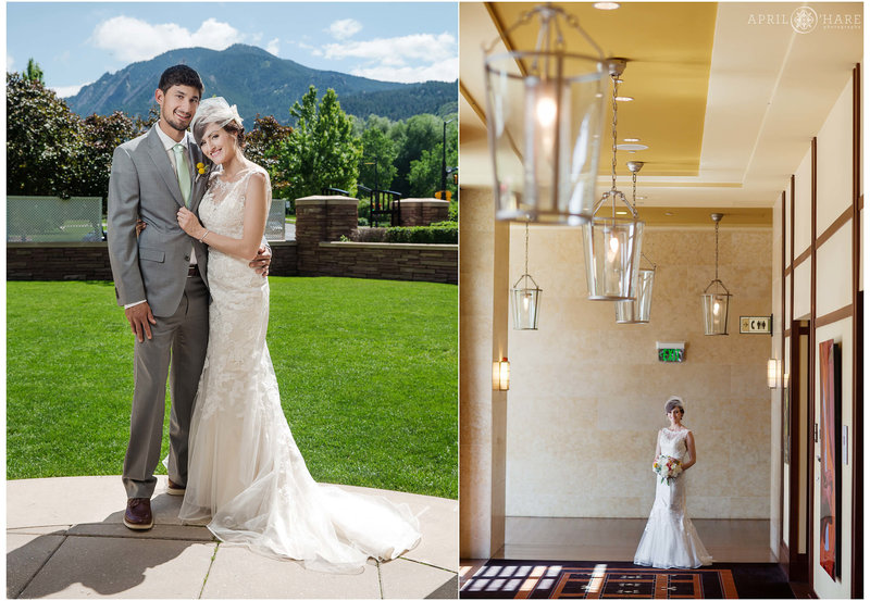 Wedding portraits created at the St Julien Hotel in Boulder Colorado