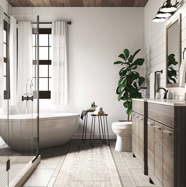 The portfolio page for a DLT Interiors project, Lowe's Inspirational.
