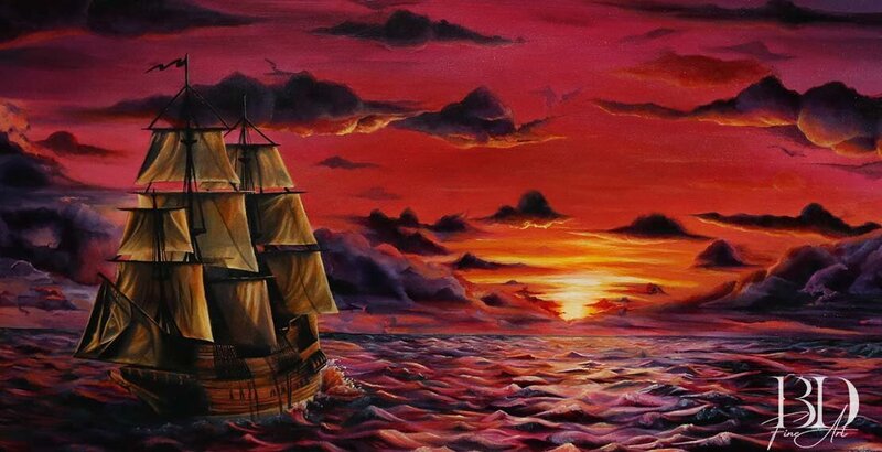 Red Sky at Night, Sailors Delight close up web edit