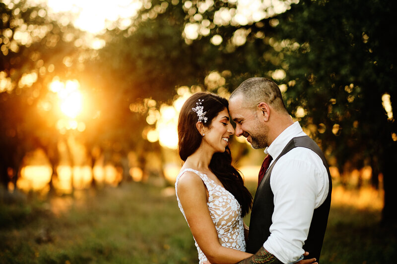 Golden Hour couple in Dripping Springs Texas