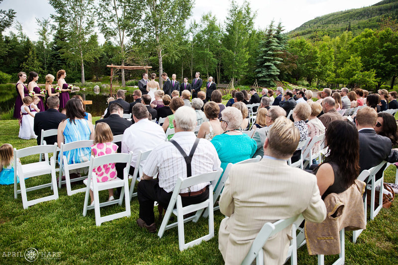 A Steamboat Springs Colorado Outdoor Garden wedding at Yampa River Botanic Park