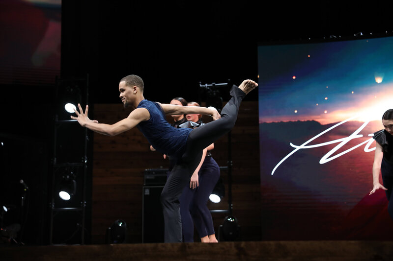 Male dancer in cool pose