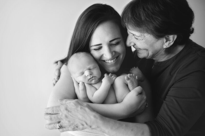 three generation newborn photo