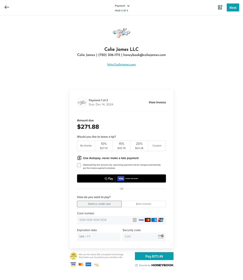 Smartfile Payment