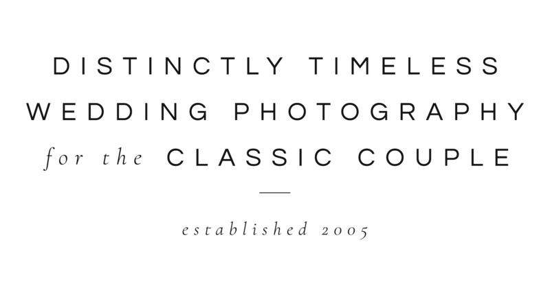 Distinctly Timeless Wedding Photography for the Classic Couple