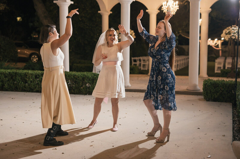 Bride Dancing/Singing with Friends