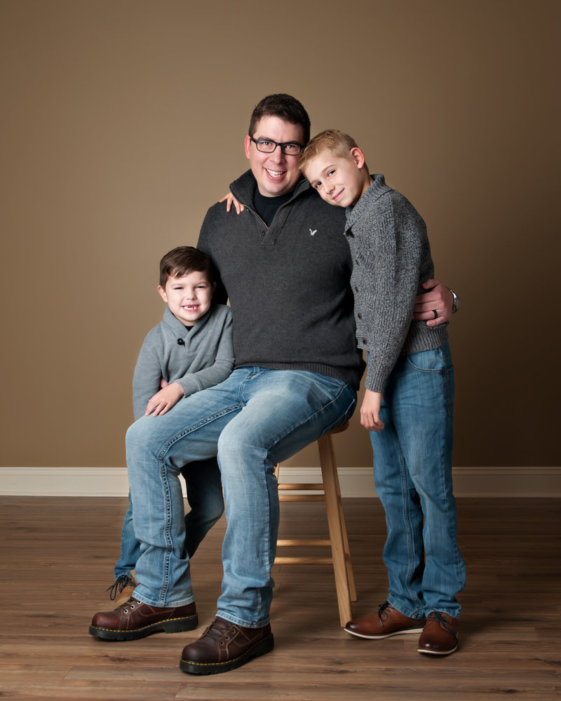 family pictures in the studio in lansing michigan