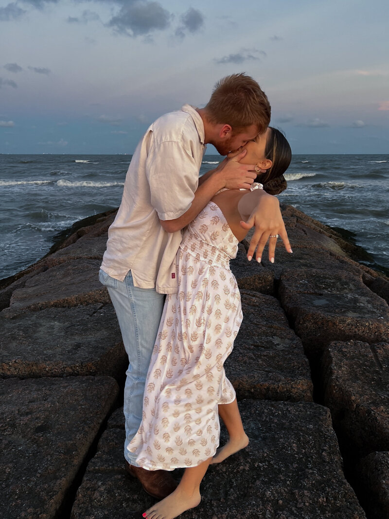 Galvestion Beach Engagement Houston Texas Noah Garcia