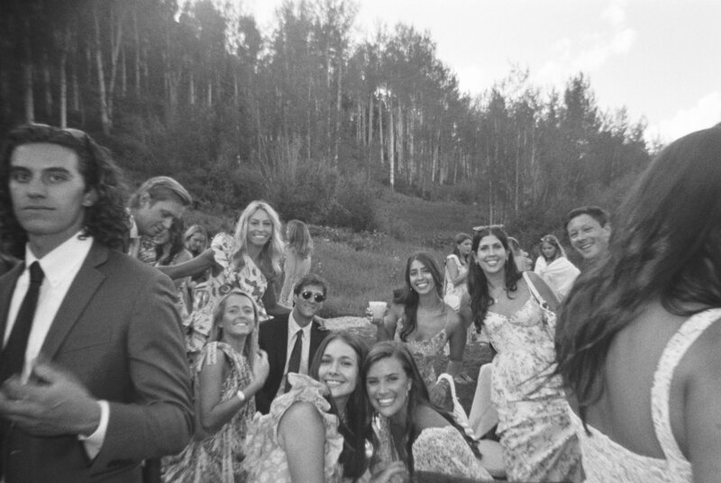 Guests at Brush Creek Ranch wedding