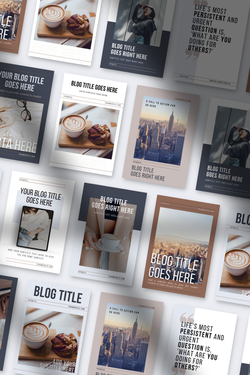 New York Pinterest Pin templates for Canva 1