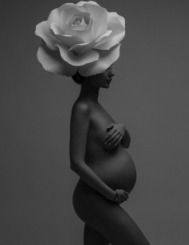 artistic maternity silhouette photography in Miami