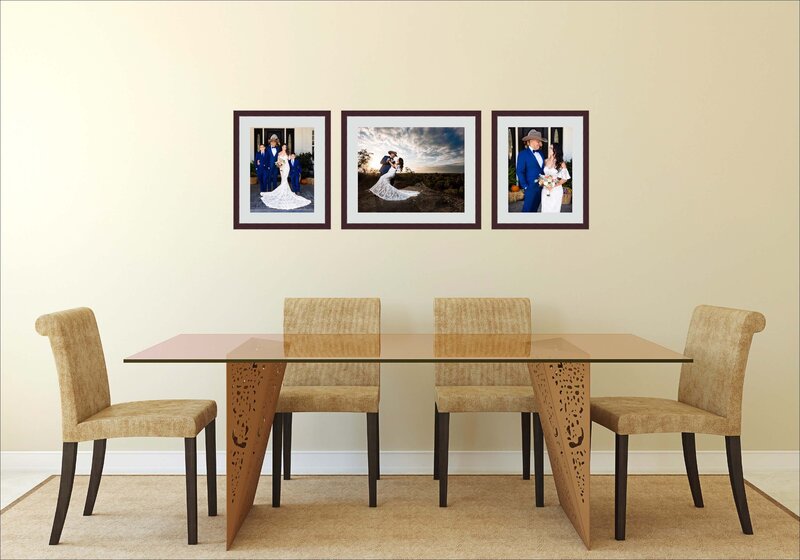 Wall art in a dining room by Paul Michael Cooper photography, San Diego wedding photographer